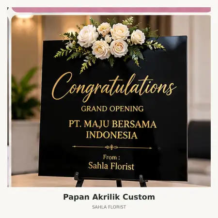 Papan Bunga Akrilik Ring Road Medan